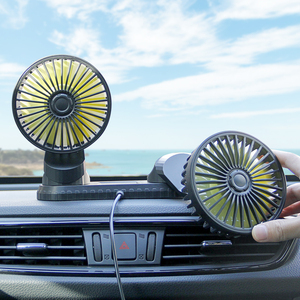Dual <b>Head</b> Car <b>Fan</b> Interior Accessories Cooling <b>Fan</b> air Cooler Vent USB Adjustable Desktop <b>Fans</b> Accesorios Para Automovil - Product Image 3