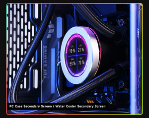 2.1/ 2.8 pouces <span class=keywords><strong>PC</strong></span> Stat Display USB Drive-Free Water-Cooled System Monitor Sensor Panel Round Secondary Screen avec Sound Pickup - Product Image 6