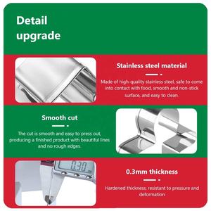 Emporte-pièce <span class=keywords><strong>en</strong></span> acier inoxydable pour biscuits <span class=keywords><strong>de</strong></span> Noël, forme <span class=keywords><strong>de</strong></span> dessin animé, outil à biscuits irrégulier, <span class=keywords><strong>bonhomme</strong></span> <span class=keywords><strong>de</strong></span> neige, pain d'épices, moule à gâteau - Product Image 4