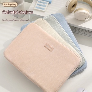 New-style Corduroy <b>Laptop</b> Bag for Apple/Huawei/ 14-inch/15.6-inch Models; Ultra-Lightweight Stowable for On-the-Go Use - Product Image 2
