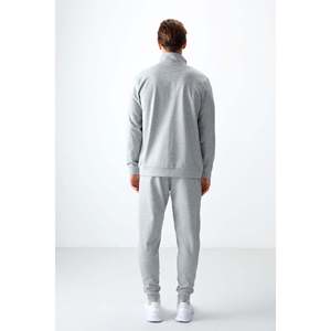 Conjunto Deportivo para Hombre con Bordado, Corte Estándar, Superficie Texturizada Gris Melange - 85248 - Gb melange/gb melange - Product Image 5