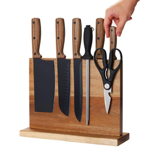 Soporte magnético para bloque de cuchillos de cocina para el hogar, soportes magnéticos con fuertes imanes mejorados, soporte multifuncional para cuchillos de almacenamiento - Product Image 3