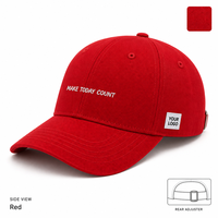 Casquette de baseball imprimée à 6/5 panneaux avec broderie 3D, tissu en toile polyester/coton réglable