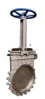 Vanne à couteau en acier inoxydable vanne à glissière 150mm SS304 Type de pétale pneumatique 8 pouces Dn500 vanne à couteau à lisier