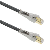 Cable Ethernet Cat6 Blindado con Conectores RJ45 Chapados en Oro / Cable de Red LAN Trenzado de Nailon / Cable de Internet para Servidor, Router, PC
