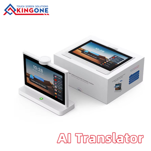 จอแสดงผลแบบสัมผัสระบบปฏิบัติการแอนดรอยด์ AI ขนาด 10.1 นิ้ว สำหรับตั้งโต๊ะ รองรับหน้าจอคู่ พร้อม 4G WiFi อุปกรณ์แปลภาษาจากใบหน้าเป็นเสียง รุ่น GQ-T10 ขับเคลื่อนด้วย AI ขั้นสูง - Product Image 1