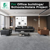 Ensemble de canapés de bureau modernes en cuir PU, canapé modulaire de luxe pour réception d'entreprise, canapé sectionnel avec éponge haute densité pour salon, chambre et hôtel