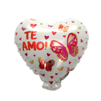 Emay 10 pouces gros coeur je t'aime espagnol TeAmo feuille ballons saint valentin décoration de fête de mariage