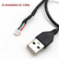 Cable USB Macho PH2.0 Xh2.54 Zh Sh10 4P con Terminal Dupont, Revestimiento de PVC, USB Tipo-A, Transferencia de Datos Táctil, Cobre Puro