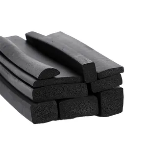 Custom Epdm Foamed Rubber Board Sheet Wear-resisting Electric Cabinet Anti-collision Rubber Square Bar Epdm Seal Strip