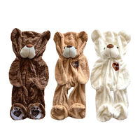 Peluche Ours Saint-Valentin, Peaux de Peluche pour Ours en Peluche Non Rembourrés, Vente en Gros de Peaux de Peluche Géantes pour Ours en Peluche, Poupées