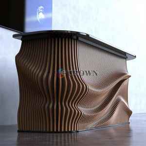 Store Design Luxury Reception Office Wind Marble-rated <strong>Phone</strong> Cashier Table Reception Storeping Mall Kiosk <strong>Shop</strong> ODM - Product Image 4