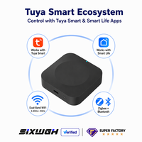 Passerelle Wi-Fi SXIWGH 2.4G & 5G à Appairage Fluide, Hub Multi-mode Sans Fil Tuya Smart Life ZigBee + BLE pour Maison Intelligente