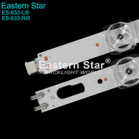 Rétroéclairage LED pour téléviseur ES-633 50TU UTILISATION pour SAMMSUNG E306084 6 PIÈCES/ENSEMBLE