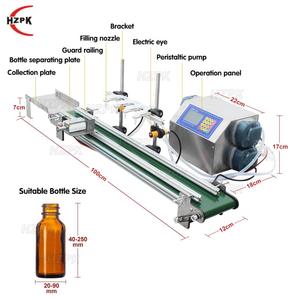HZPK Nozzles Tabletop Peristaltic Pump Filling Machine for <b>Droppers</b> Automatic Conveyor Filling Machine With Conveyor Filling Mac - Product Image 2