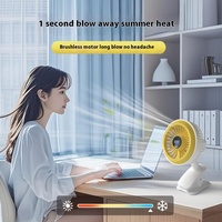 Ventilateur à pince rechargeable AntarcChill 100 Speed avec écran numérique, batterie 2000 mAh, ventilateur de bureau portable pour la maison et le bureau