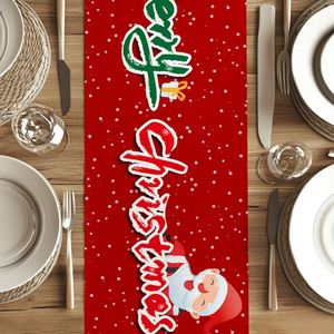 Kids <b>Christmas</b> <b>Table</b> Runner, Snowman Xmas <b>Tree</b> Printed Portable Tablecloth for New Year Holiday Decor - Product Image 4