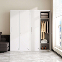Casier en acier à 2 compartiments, robuste, verrouillable, avec trous de ventilation, pour l'école, l'hôtel, l'hôpital, armoire de rangement