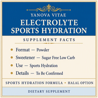 Poudre d'électrolytes à marque privée - Faible teneur en glucides, sans sucre, soutien beauté et immunité, usage adulte, certifiée ISO/HACCP, approvisionnement en vrac