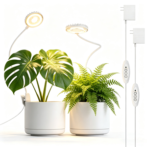 ไฟปลูกต้นไม้แบบ LED พร้อมคลิปหนีบกระถาง ฟูลสเปกตรัม 2900 PPF สำหรับปลูกพืชในร่ม ช่วยเร่งการเจริญเติบโต ป้องกันน้ำได้มาตรฐาน IP44 ปรับความสว่างได้ ใช้ไดรเวอร์ Samsung - Product Image 1