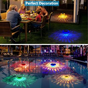 <span class=keywords><strong>Luces</strong></span> de piscina Luz flotante solar con <span class=keywords><strong>luces</strong></span> LED multicolores impermeables <span class=keywords><strong>para</strong></span> jardín al aire libre - Product Image 2