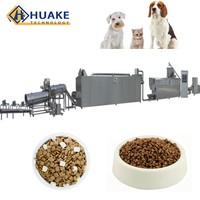 Machine de production automatique à double vis pour la fabrication d'aliments secs pour chiens et chats, machines de traitement automatique des aliments pour animaux de compagnie