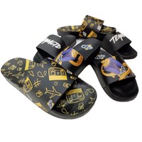 Pantoufles de piscine personnalisées avec Logo, sandales de piscine de haute qualité, tongs à Sublimation noires