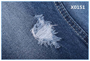 Tela Vaquera <span class=keywords><strong>Azul</strong></span> Índigo de Algodón y Elastano de 10 oz, Rentable, Asequible, de Alta Calidad, con Buena Elasticidad, Estilo Boyfriend, Limpio - Product Image 4