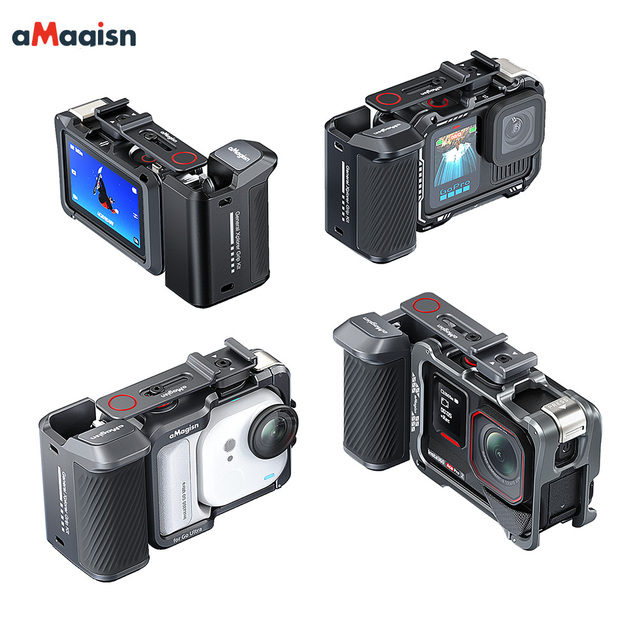 AMagisn Universal Quick Release Handle Bracket Metal Lightweight Grip Kit for Universal Sports Camera Accessories