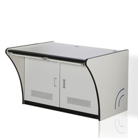 Console de salle de contrôle personnalisée en acier et bois pour poste de travail d'opérateur de surveillance et centre de commandement d'urgence