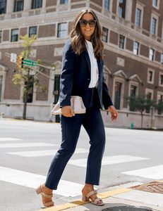 Luvamia Damen Anti-Falten Velours Zweiteiler Anzüge, Lange Hosen, Elegante Business-Casual Professionelle <span class=keywords><strong>Blazer</strong></span>-Sets - Product Image 6
