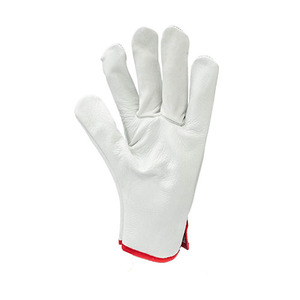 Gants de conducteur en cuir de grain de peau de vache personnalisés de haute qualité Protection des mains anti-chaleur antidérapante pour la conduite de camion de travail industriel - Product Image 4