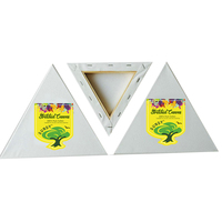 Nouvelle Toile de Peinture en Coton Blanc Forme 40x50 cm, Grande, Ronde, en Forme de Cœur, Tendue sur Cadre, Qualité Supérieure OEM, Vente Chaude 2026
