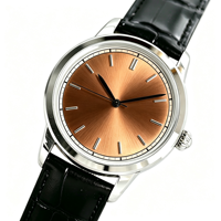 Montre mécanique automatique de luxe ultra-fine pour homme, mouvement importé 9015, acier inoxydable, aiguilles, diamètre 40 mm, 8 mm