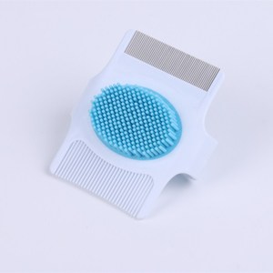 Peigne à puces en acier inoxydable PP pour animaux de compagnie Brosse en plastique pour enlever les tiques des chiens <span class=keywords><strong>et</strong></span> des chats - Product Image 5