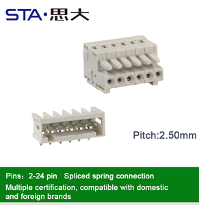 2 3 4 5 6 Khối Thiết Bị Đầu Cuối Có Thể Cắm Được Bảo Vệ Chống Lại Đầu Cắm Cái 5.0Mm Không Giao Phối Sai - Product Image 6