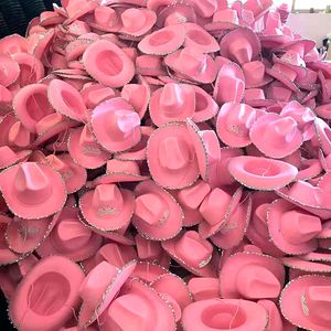 <span class=keywords><strong>Sombrero</strong></span> <span class=keywords><strong>vaquero</strong></span> rosa con Tiara parpadeante para mujer, gorra de disfraz de <span class=keywords><strong>princesa</strong></span> vaquera, novedad - Product Image 6