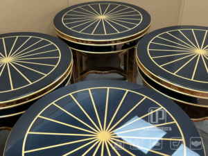 Wholesale Italian Style <b>Coffee</b> <b>Table</b> Glam Wood Construction Round <b>Coffee</b> <b>Tables</b> <b>Set</b> Glam <b>Coffee</b> <b>Table</b> - Product Image 3