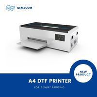 Erasmart Toner blanc DTF Imprimante à jet d'encre par film à transfert thermique Machine d'impression numérique automatique A4 DTF