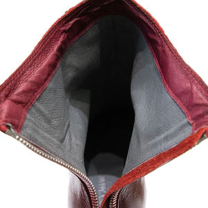 أحذية شتوية بتصميم عرقي عتيق من OEM ODM ، أحذية نسائية من الجلد الطبيعي المخملي ، أحذية نسائية مصنوعة يدويًا ، أحذية نسائية إسفين للبيع بالجملة - Product Image 5