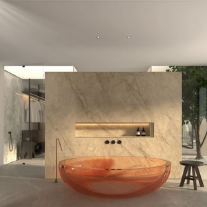 Kích thước lớn 3 mô hình liên tục thiêu kết đá nhà bếp Countertop tấm rong biển men kết thúc bền phòng khách hiện đại ăn uống - Product Image 5