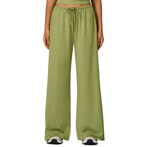 2026 Women's Vintage Breathable Zipper Fly High Waist Straight Casual <b>Pants</b> with Belt Pink Spring 100% Polyester - Product Image 3