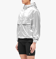 Vestes coupe-vent personnalisées en PU enduit, fonctionnelles, légères, pour la course à pied, anoraks anti-plis, respirantes, à séchage rapide, avec capuche