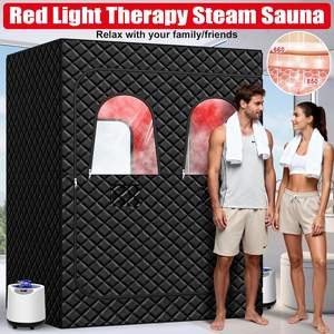 Sauna portable moderne BAFAN avec vapeur infrarouge à lumière rouge 660 nm et 850 nm pour 2 personnes, utilisation à domicile - Product Image 6