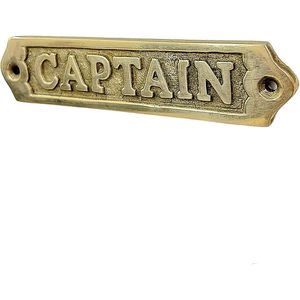 Placa de Latón Rectangular Dorada Alfa Nautical Captain, Decoración Náutica de Pared, Estilo Costero, Letrero Hecho a Mano AL110 - Product Image 3