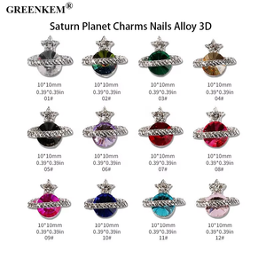 2025ขายดีสุดหรูของดาวเสาร์ประดับ<span class=keywords><strong>เล็บ</strong></span>อัลลอยหลาก<span class=keywords><strong>สี</strong></span>3D หรูหราประดับ<span class=keywords><strong>เล็บ</strong></span>พลอยเทียม - Product Image 4