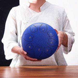 Nuevo estilo Tambor de lengüetas de acero de seis pulgadas y ocho tonos, Tambor de mano vacío, Tambor sin preocupaciones, Instrumento de percusión - Product Image 4