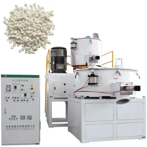 Mixer pemanas kecepatan tinggi untuk mesin pencampur frekuensi granulasi plastik Resin PVC