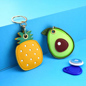 Porte-cartes en cuir de fruit, porte-clés, petit cadeau créatif pour les filles, pendentif pour <span class=keywords><strong>sac</strong></span> - Product Image 3