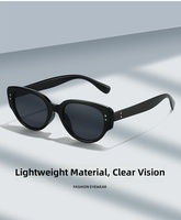 Lunettes de soleil ovales légères en plastique TR90 à verres mats, anti-reflets, anti-lumière bleue, protection UV, logo personnalisé, unisexe, pour usage extérieur, vente en gros